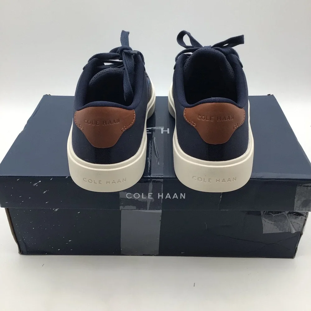 Cole Haan Grand CC Winner Mens‎ Size 9 Blue Ivory Low Top Sneakers C38800 NEW